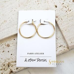 & Other Stories Gold Hoop Earrings
